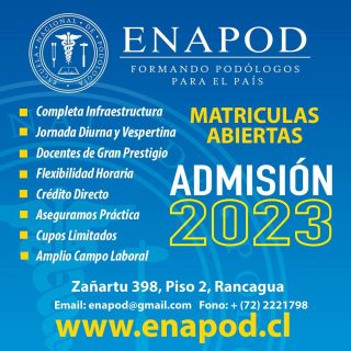 Estudia PODOLOGÍA en Enapod - www.enapod.cl #rancagua #podologia